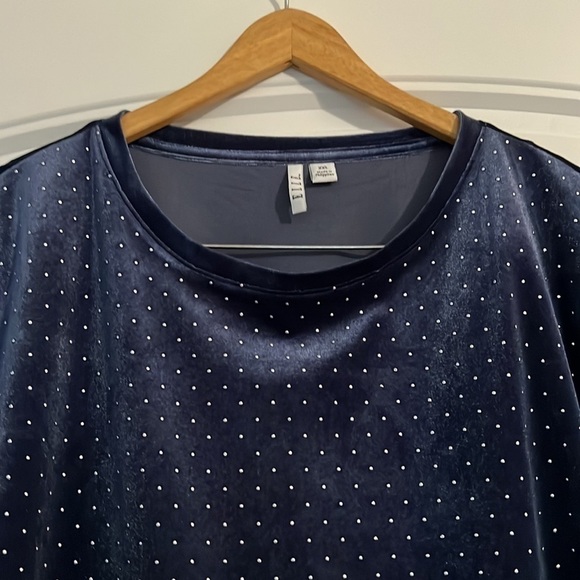 ELLE Kohls Velvet Navy Tank - Picture 2 of 6